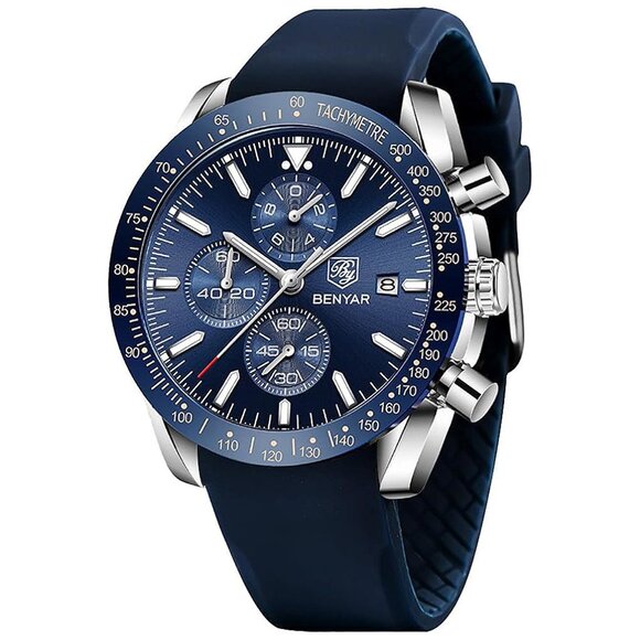 Watch for Men Analog Quartz Chronograph Waterproof Luminous...